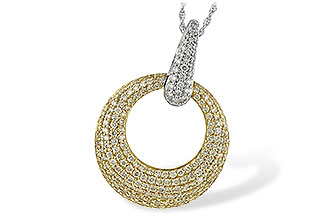 C225-66989: NECK 1.64 YELLOW DIAS 1.90 TW
