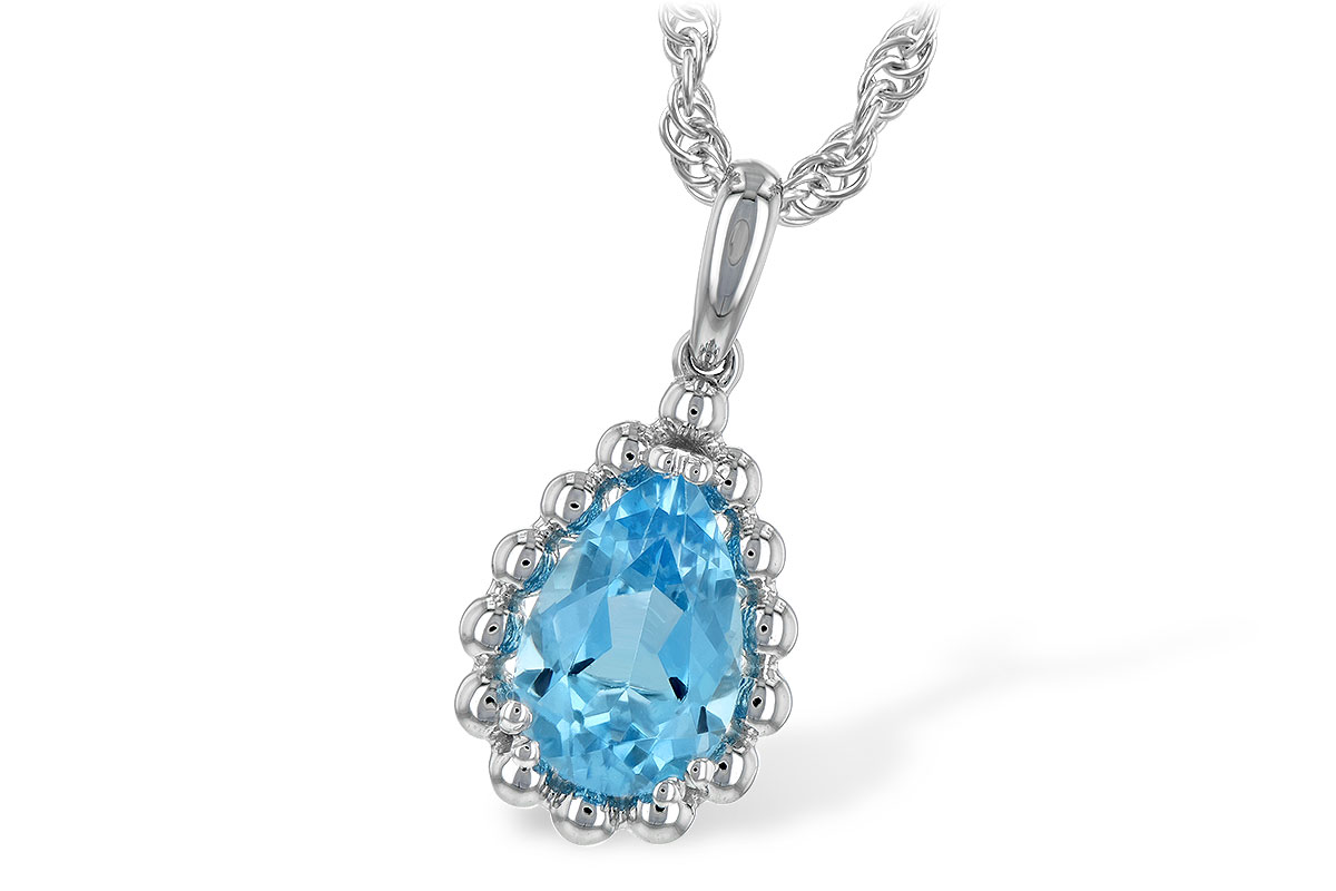 C225-67898: NECKLACE 1.55 CT BLUE TOPAZ