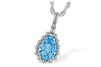 C225-67898: NECKLACE 1.55 CT BLUE TOPAZ