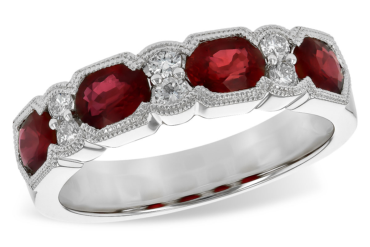 C226-56980: LDS WED RG 1.66 RUBY 1.84 TGW (5x4MM RUBY)