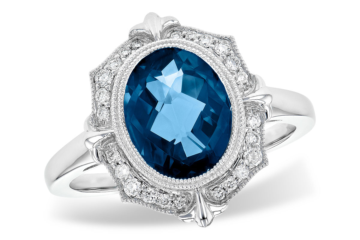 C226-62380: LDS RG 3.00 LONDON BLUE TOPAZ 3.16 TGW