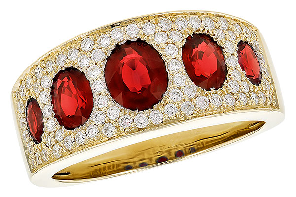 C309-31480: LDS WED RG 1.60 TW RUBY 2.00 TGW