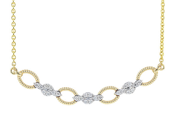 C310-21480: NECKLACE .25 TW (18")