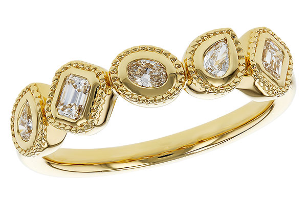 C311-16989: LDS DIA WED RG .34 TW FANCY CUT DIAS