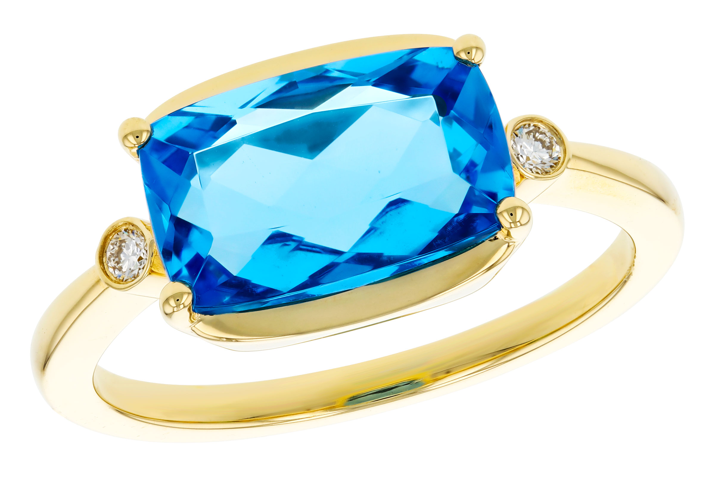 C312-02380: LDS RG 2.88 BLUE TOPAZ 2.92 TGW (11x7MM BT)