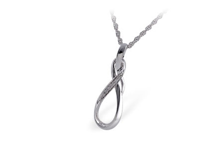 D221-12371: NECKLACE .03 TW