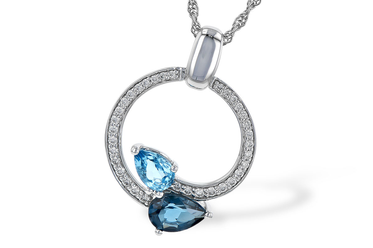 D226-61498: NECK 1.22 BLUE TOPAZ 1.40 TGW