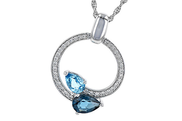 D226-61498: NECK 1.22 BLUE TOPAZ 1.40 TGW