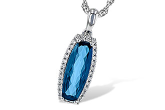 D226-62371: NECK 1.58 LONDON BLUE TOPAZ 1.70 TGW