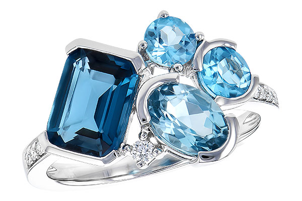 D309-34226: LDS RG 3.08 BLUE TOPAZ TW 3.15 TGW