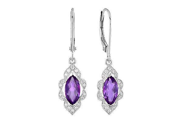 D309-36007: EARR .92 TW AMETHYST 1.07 TGW