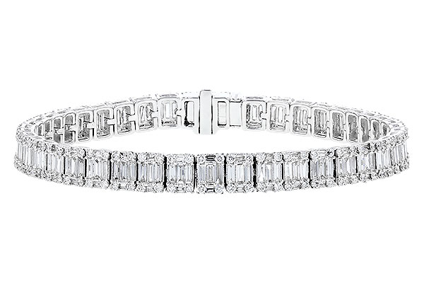 D310-20607: BRACELET 2.72 TW BAGUETTES 4.10 TW