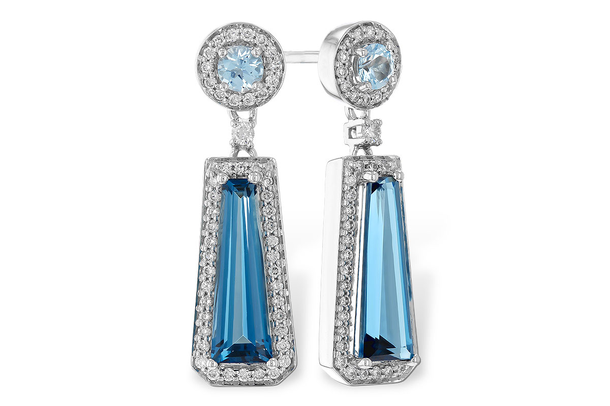 D310-22426: EARR 2.28 TW BLUE TOPAZ 2.54 TGW