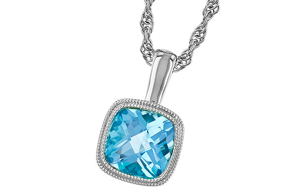 D310-24271: NECKLACE 1.10 CT BLUE TOPAZ