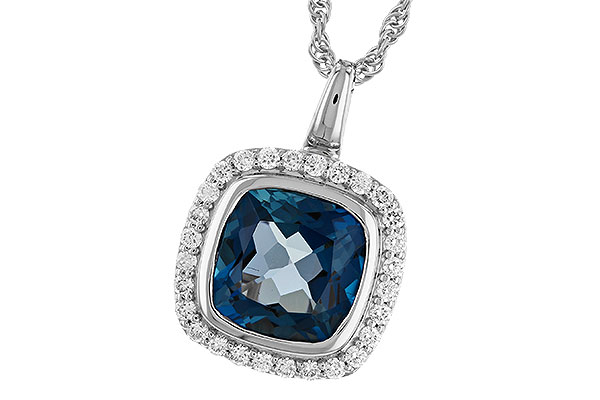 D310-25126: NECK 3.85 LONDON BLUE TOPAZ 4.15 TGW (9MM LBT)