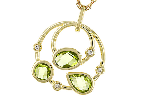 D311-09653: NECKLACE 2.20 PERIDOT 2.26 TGW