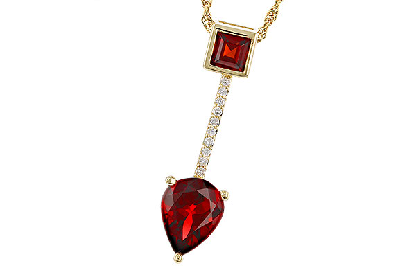 D311-11471: NECKLACE 2.15 GARNET 2.20 TGW