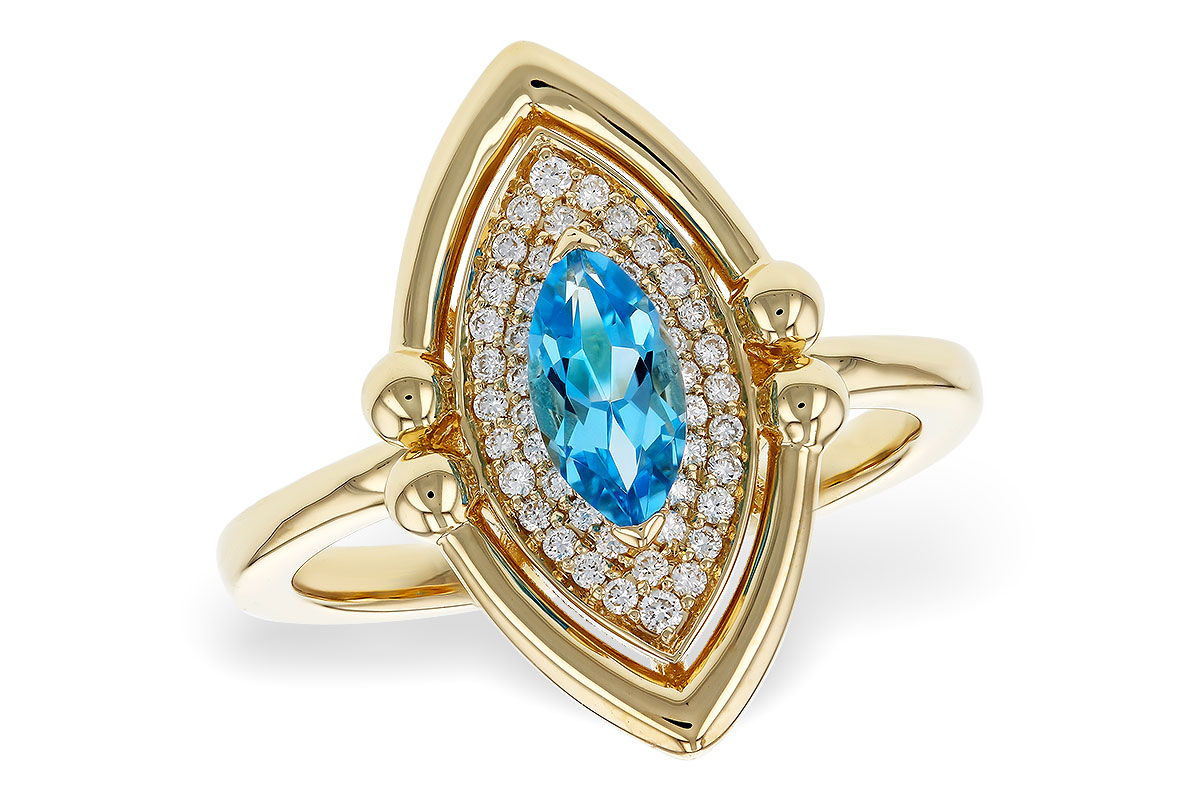 D311-17844: LDS RG .54 BLUE TOPAZ .70 TGW (8x4MM BT)