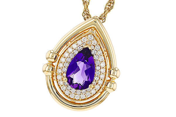 D312-00598: NECKLACE .70 AMETHYST .86 TGW (8x5MM AMY)