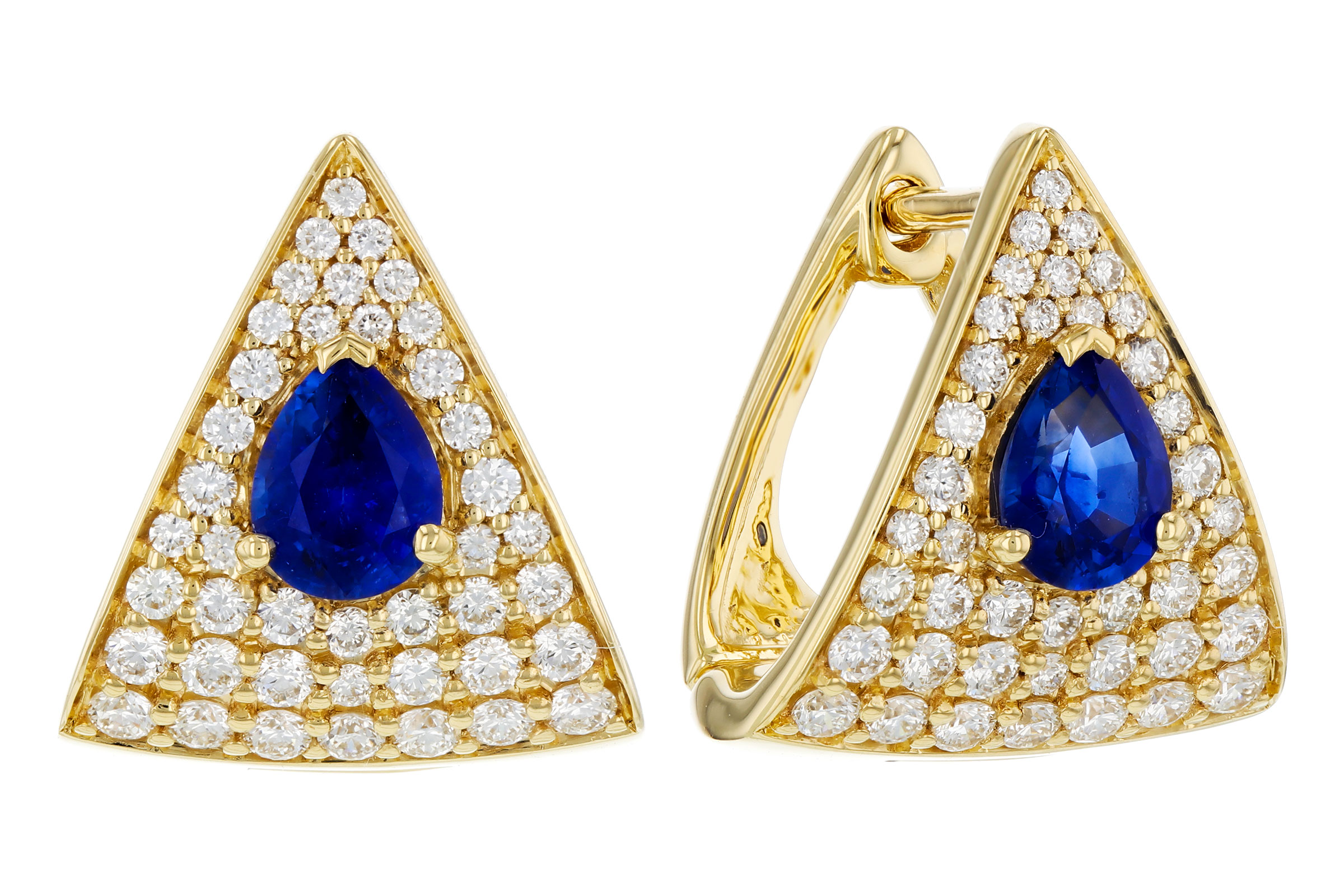 D312-02435: EARRINGS .65 TW SAPPHIRE 1.20 TGW (5x4MM SA)