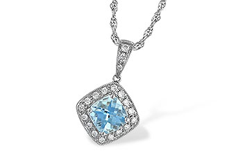 E042-91489: NECKLACE .80 AQUA .93 TGW