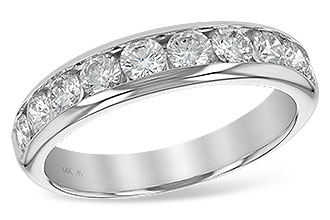 E129-33335: LDS WED RG 1.00 TW (10 STONES)