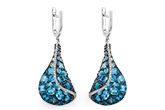 E223-86935: EARR 6.86 BLUE TOPAZ 7.05 TGW