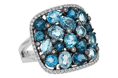 E223-86944: LDS RG 3.67 BLUE TOPAZ 3.94 TGW