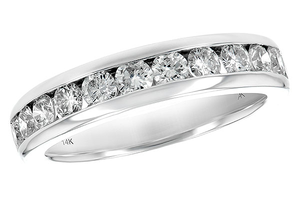 E224-80607: LDS WED RG 1.00 TW (12 STONES)