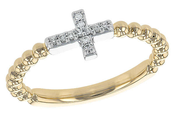 E226-56935: LDS DIA RG .05 TW (C225-70580 YG RING & WG SETTING)