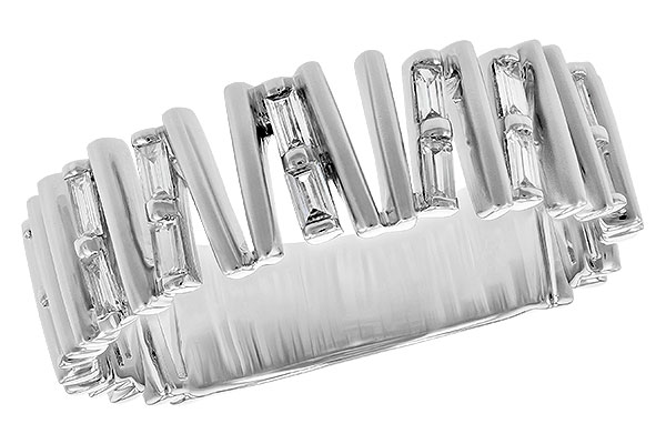 E226-59653: LDS DIA WED RG .24 TW BAGUETTES