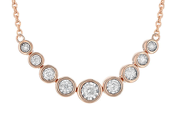E226-59662: NECKLACE .25 TW (18")
