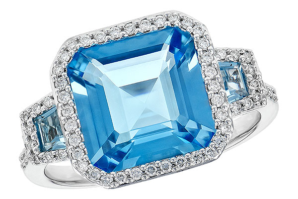 E226-62416: LDS RG 4.40 TW BLUE TOPAZ 4.60 TGW