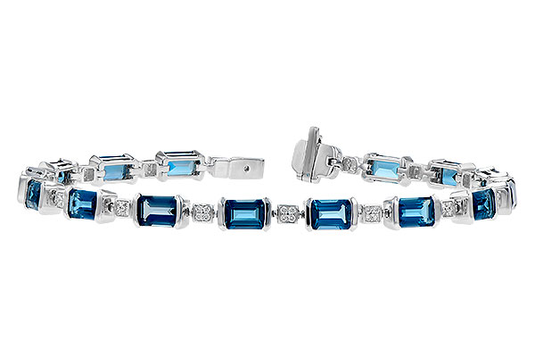 E309-29680: BRACELET 7.90 LONDON BLUE TOPAZ 8.13 TGW