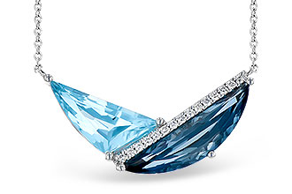 E309-30607: NECK 4.66 BLUE TOPAZ 4.75 TGW (18")