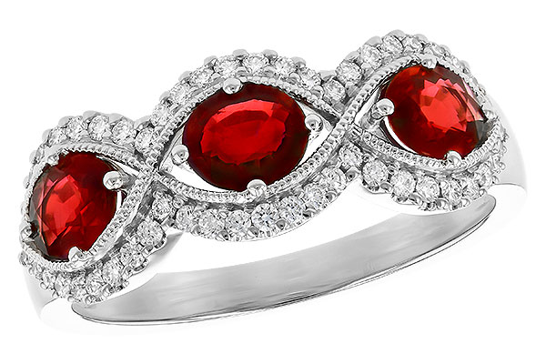 E309-31516: LDS WED RG 1.10 TW RUBY 1.35 TGW (6x4MM RUBY)