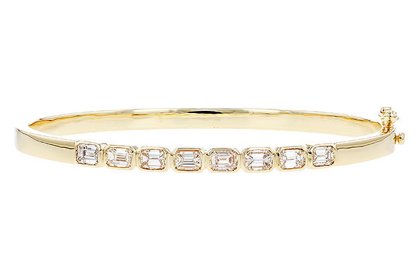 E310-21507: BANGLE 2.00 TW EMERALD CUTS