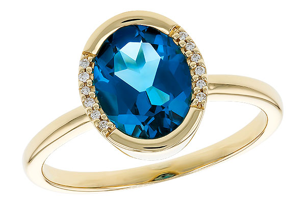 E310-22435: LDS RG 1.90 TW LONDON BLUE TOPAZ 1.93 TGW(9x7 LBT)