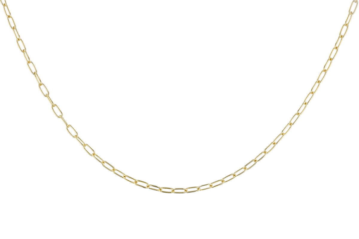 E310-24244: PAPERCLIP SM (18IN, 2.40MM, 14KT, LOBSTER CLASP)
