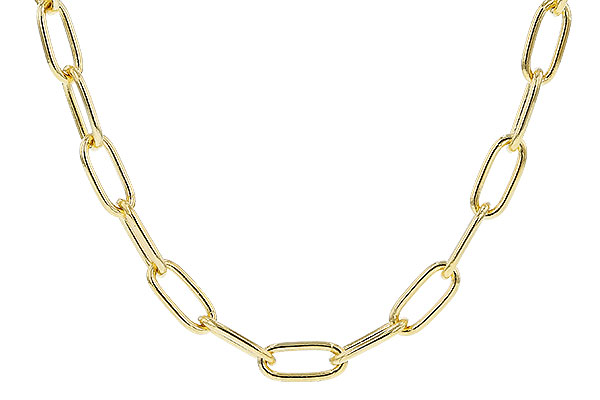 E310-24244: PAPERCLIP SM (18", 2.40MM, 14KT, LOBSTER CLASP)