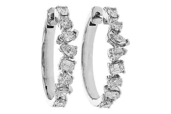 E310-26916: EARRINGS 1.15 TW FANCY CUT DIAS
