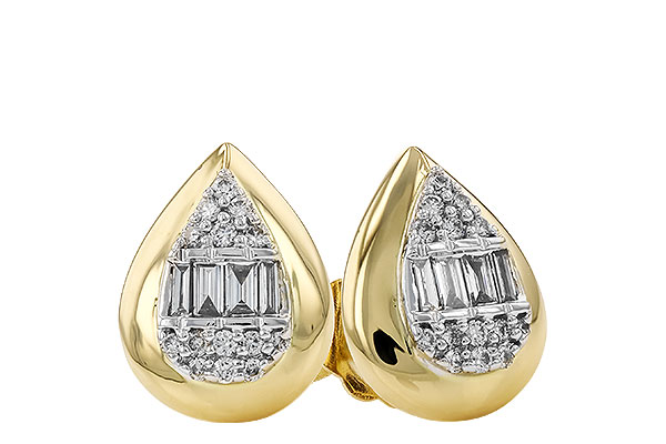E310-26935: EARRINGS .09 BAG .18 TW