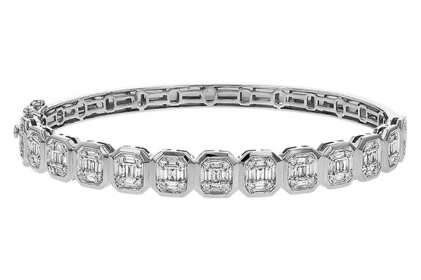 E311-09707: BANGLE .81 TW BAGUETTE 1.00 TW