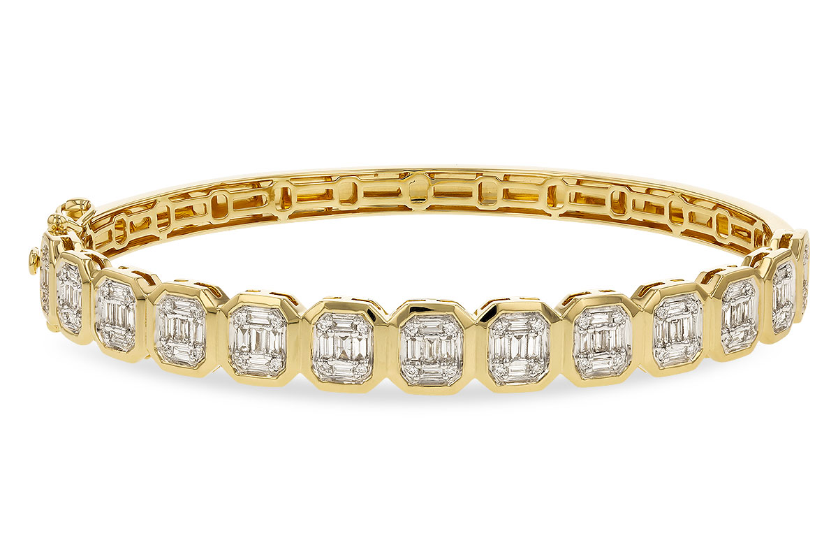 E311-09707: BANGLE .81 TW BAGUETTE 1.00 TW
