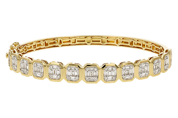 E311-09707: BANGLE .81 TW BAGUETTE 1.00 TW