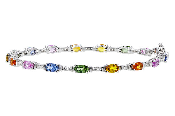 E311-11535: BRACELET 4.76 MULTI-COLOR SAPPH 5.08 TGW (7")