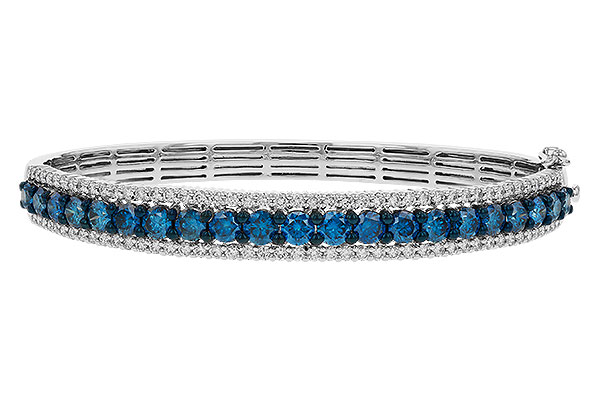E311-14244: BANGLE 4.05 BLUE DIAS 5.50 TW