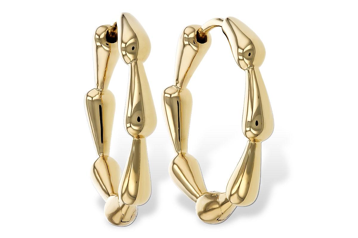 E311-15144: GOLD EARRINGS (21MM)