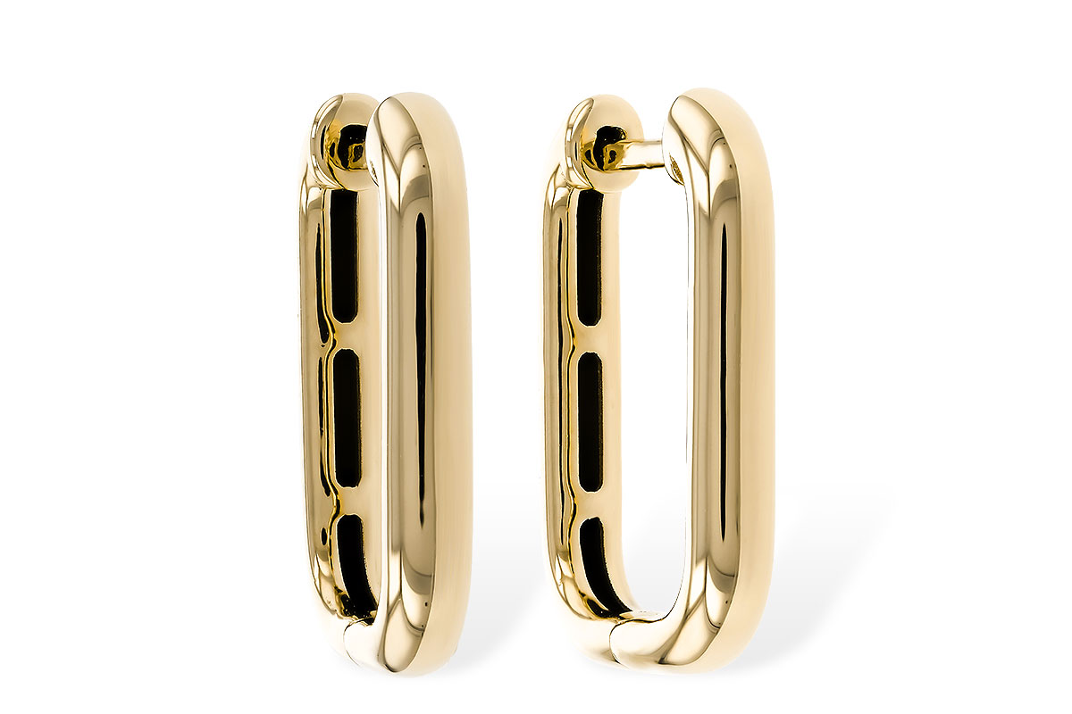 E311-15180: GOLD EARRINGS (18MM)