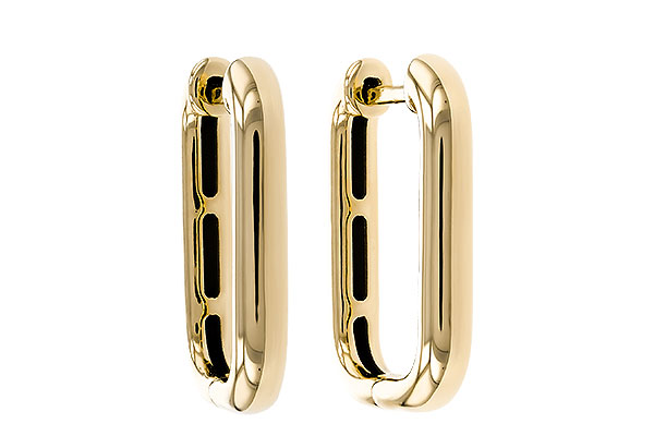 E311-15180: GOLD EARRINGS (18MM)